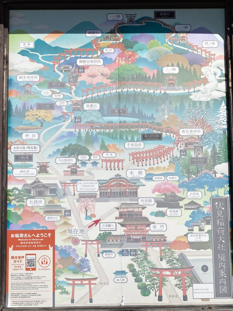 京都観光 伏見稲荷大社 地図