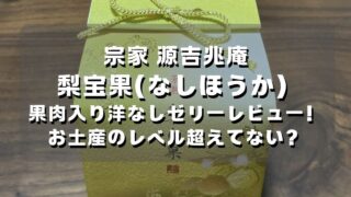 マコブロのサムネ (【宗家 源吉兆庵】梨宝果(なしほうか) 果肉入り洋なしゼリーをレビュー！これ、お土産のレベル超えてない？)