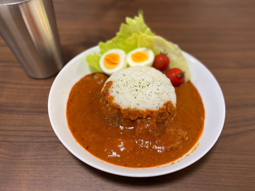 無印良品バターチキンカレー美味しくみせる方法・アレンジ　完成