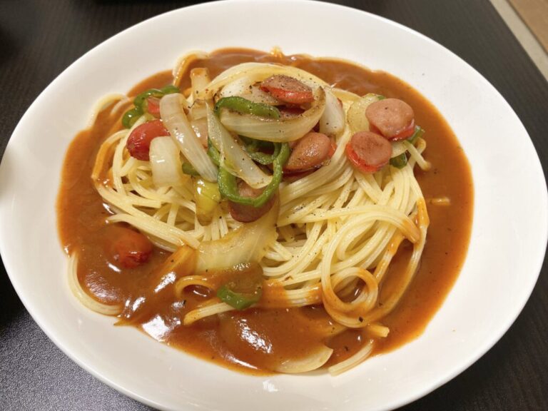 コーミ あんかけパスタ 完成(自宅で調理)