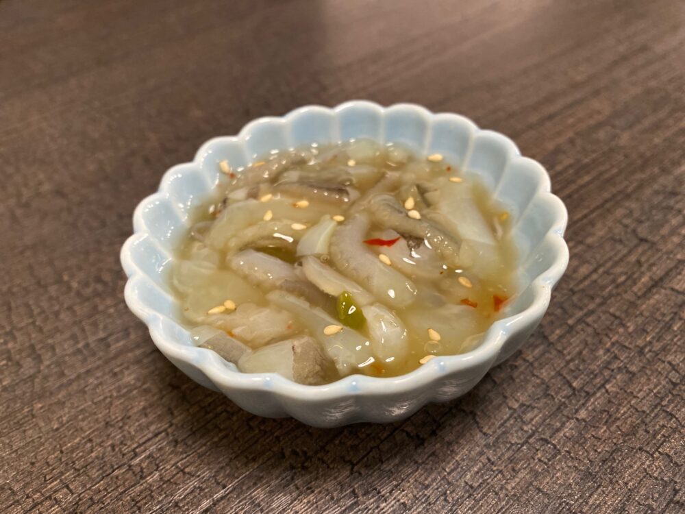 大阪 京橋 餃子のかっちゃん たこわさ